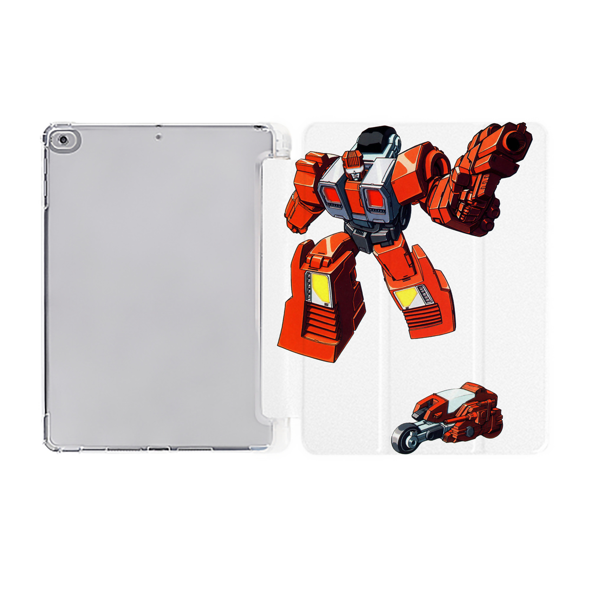 （画像用）  IPad ケース ペン収納付き 三つ折りスタンド PUレザー×シリコン 対応機種9.5/10.5/10.9インチ
